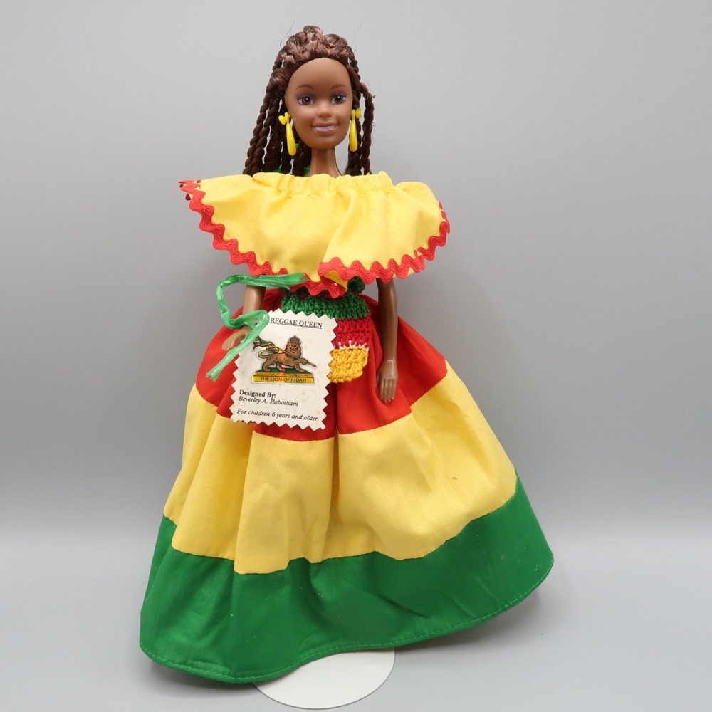 Barbie African American OOAK Doll Custome Reggae‎ Queen 12 in